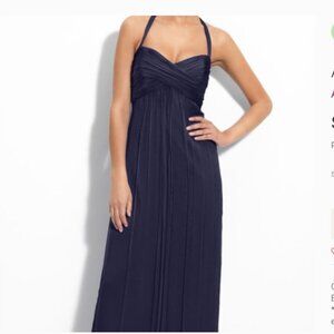 Amsale Midnight Blue Halter Gown